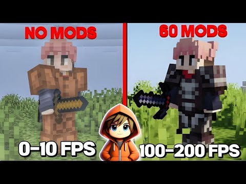 Insane MODS Collection for PojavLauncher! Boost FPS to 200+