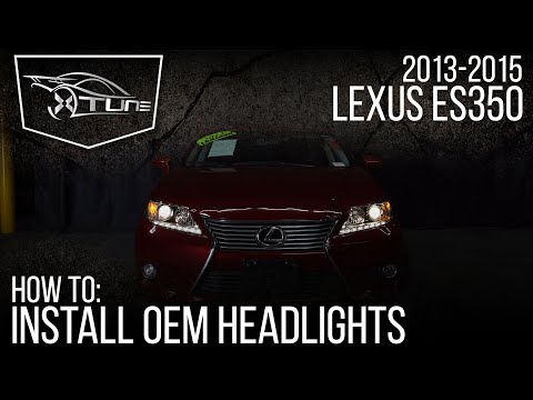 X-tune Installation: 2013-2015 Lexus ES350 Headlight OEM