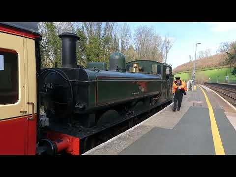 Bodmin and Wenford Heritage Railway at the Station - Filmed 04/04/23