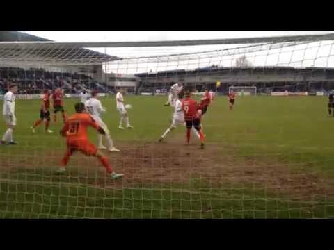 Wrexham AFC vs Telford 25/04/15 Luke Waterfall goal