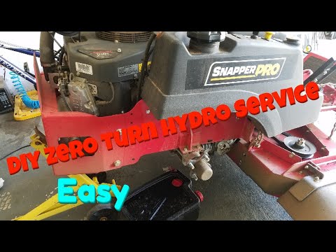 Hydro Gear 3100 (2800) (3400) hydro oil change. Zero turn hydro transmission oil/ filter change.