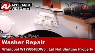 Whirlpool Washer Repair: F5/E2 Error Code - Lid Lock Assembly