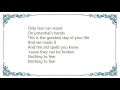 Howard Jones - Nothing to Fear Lyrics
