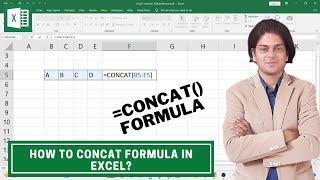 How to use CONCAT FORMULA in excel? #excel 