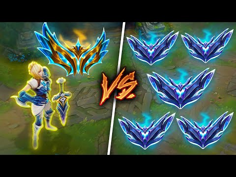 1 Challenger Player vs. 5 Diamond Players (1v5)