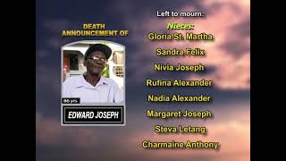 Edward Joseph ~ Long Obituary