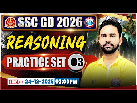 SSC GD Reasoning Classes 2026 | SSC GD Reasoning Practice Set 03 | SSC GD Reasoning By Rahul Sir