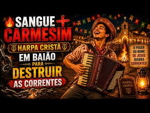 🔥 SANGUE CARMESIM | HARPA CRISTÃ EM BAIÃO PARA DESTRUIR AS CORRENTES 🔥