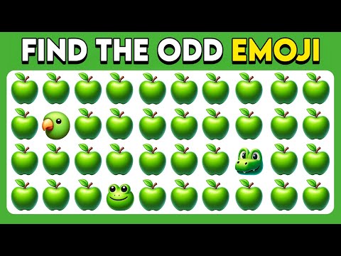 Find the ODD Emoji Out - Nature Edition 🍏🐵🌴 | Easy, Medium, Hard - Emoji Quiz