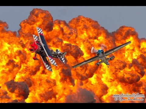 Shockwave Jet Truck vs. Skip Stewart and Melissa Pemberton - WALL OF FIRE Pass
