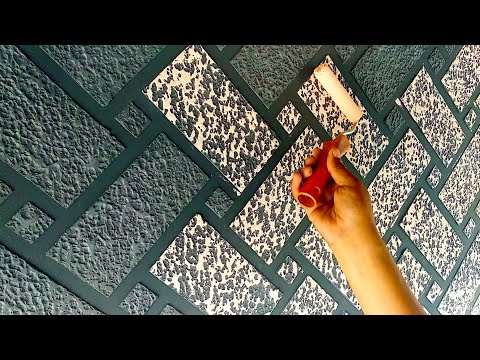 Brick wall | painting | design ideas | wall decor easy design Video