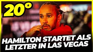 DER SCHOCK IM QUALIFYING VON LEWIS HAMILTON: DER FERRARI-PILOT STARTET IN LASVEGAS VOM LETZTEN PLATZ