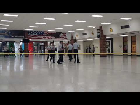 2019 District drill meet Grassfield High school Armed Exhibition