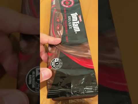 Timtam Dark Choc Rasberry Tart