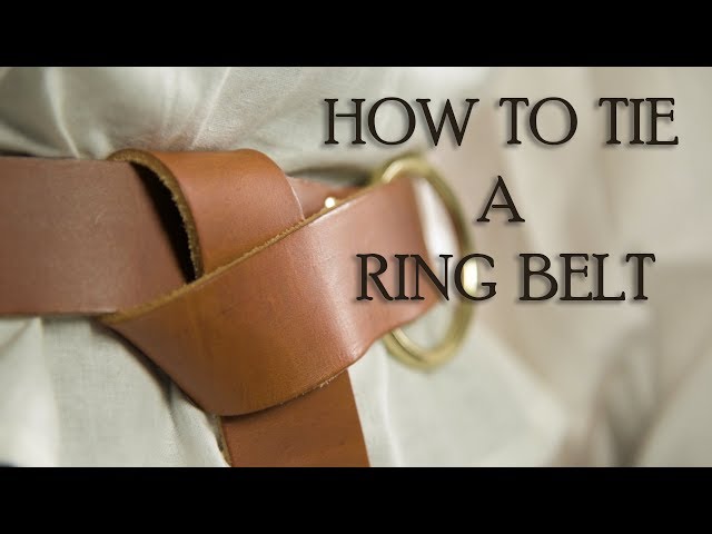 Vídeo relacionado con HiiFeuer - Cinturón medieval con anillo de cuero PU, cinturón con remaches retro renacentista para LARP, Ren Faire y Halloween (Marrón A)