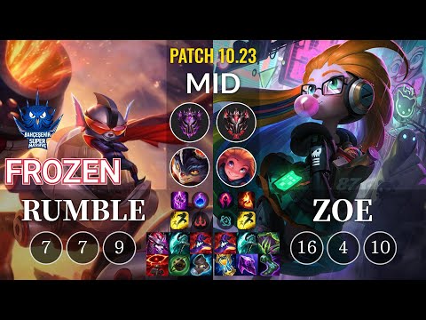 SUP Frozen Rumble vs Zoe Mid - KR Patch 10.23