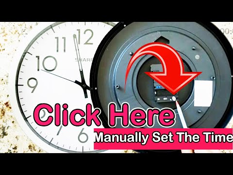 How Do I Manually Set My  Atomic Clock | How to set up an Atomic Clock | Sharp Atomic Wall Clock