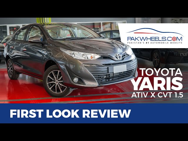 Toyota Yaris 2020 1.5 ATIV X CVT-i | First Look Review | PakWheels