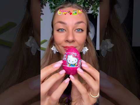 Opening kitty chocolate egg 🐱