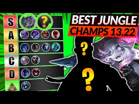 NEW JUNGLE Champions TIER LIST (Best Champs to MAIN) - LoL 13.22 Meta Guide