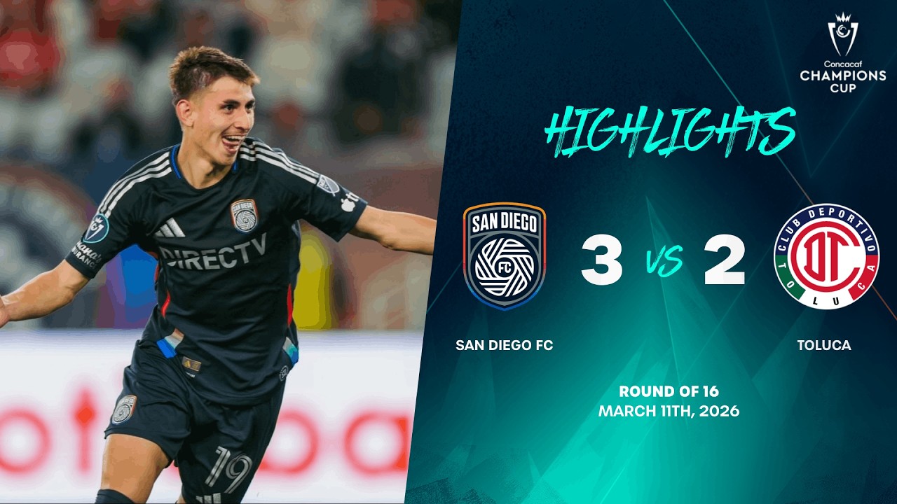 San Diego vs CD Toluca Highlights