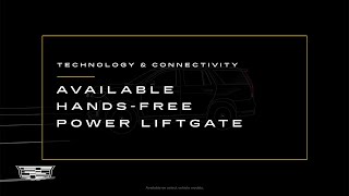 Cadillac HandsFree Power Liftgate: Opening & Closing with a Kick