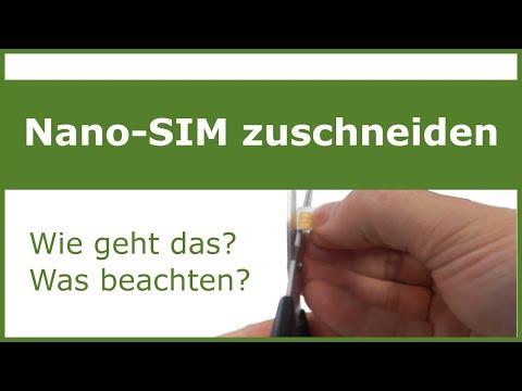 Nano-SIM zuschneiden - schnell & einfach