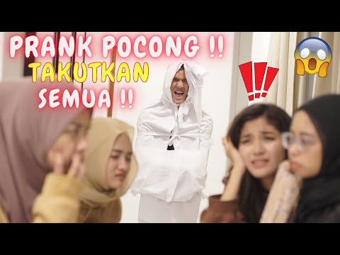 LISA MENANGIS NAMPAK POCONG !! - PRANK TAKUTKAN SEMUA