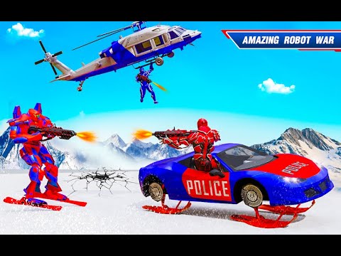 Snow Mountain Lion Robot Car Transform