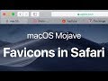 macOS Mojave: How to show Favicon in Safari tabs (Web icon in Tabs)