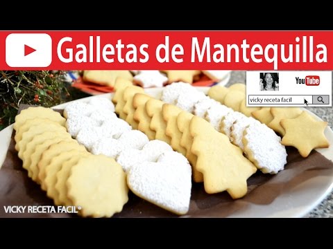 CÓMO HACER GALLETAS DE MANTEQUILLA | #VickyRecetaFacil Video