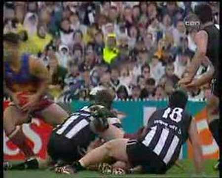 Michael Voss teaches Scott Burns what 'tough' means.