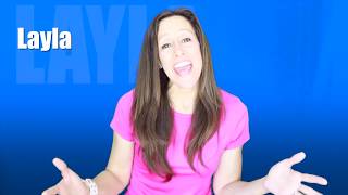 Learn to Spell LAYLA Toddler Song | Learn to Talk with Patty Shukla