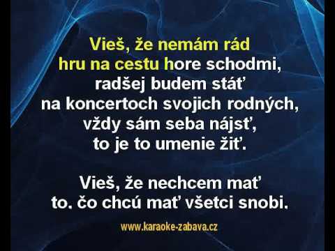 Umenie žit - Vašo Patejdl Karaoke tip
