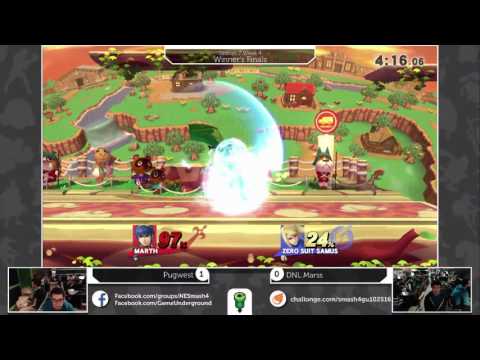 S4@GU 10-25 (Winner's Finals): DNL Marss (ZSS) vs Pugwest (Marth)
