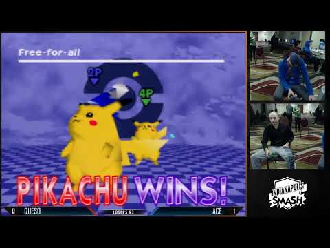 OUTFOXX'D 2018 - Queso (Pikachu) vs Ace (Pikachu) - Losers R3 - Smash 64