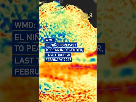 WMO: El Niño forecast to peak in December, last through February 2027#worldnow