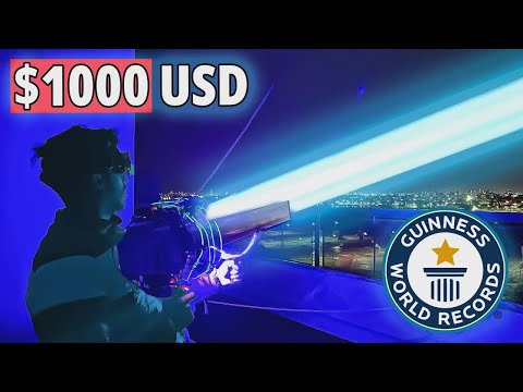I made the world's most powerful homemade laser.
