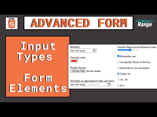 Thumbnail of Advanced Input Types lesson