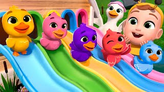 Five Little Ducks (Learn New Colors) | Lalafun Nursery Rhymes & Kids Songs