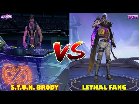 BRODY LETHAL FANG VS STUN BRODY MOBILE LEGENDS