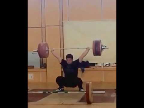 Timur Naniev (105, 19 y/o) 190 kg snatch