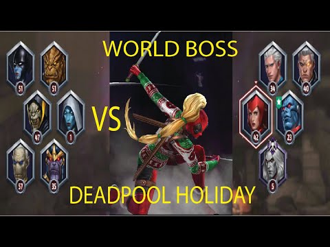 WORLD BOSS VS DEADPOOL HOLIDAY | DEADPOOL WBU | MARVEL FUTURE FIGHT