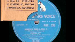 EARTHA KITT. HONOLULU ROCK-A-ROLL-A. 78 RPM.