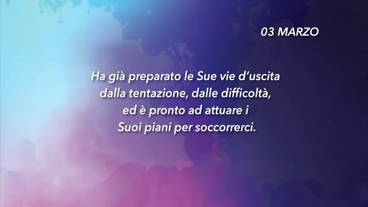 Meditazione Calendario "Parole di Vita" del 03 Marzo 2019