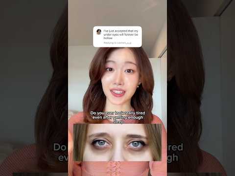 Why you always look tired (sunken eyes, dark circles) & how to brighten under eyes #shorts