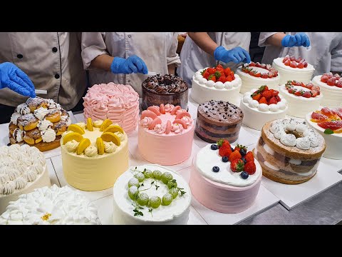 , title : 'Amazing Cake Decorating Technique | Making a Variety of Cakes - Korean Street Food'