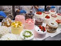 Amazing Cake Decorating Technique | Making a Variety of Cakes - Korean Street Food