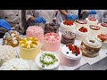 Amazing Cake Decorating Technique Making A Variety Of Cakes Korean Street Food