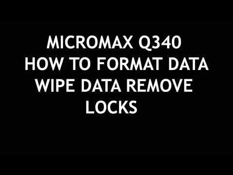 MICROMAX Q340 HOW TO REMOVE PATTERN LOCK PHONE LOCK PASSWORD HARD RESET
